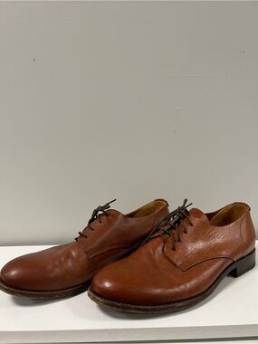 Frye Men's Cognac Leather Derby Shoes
